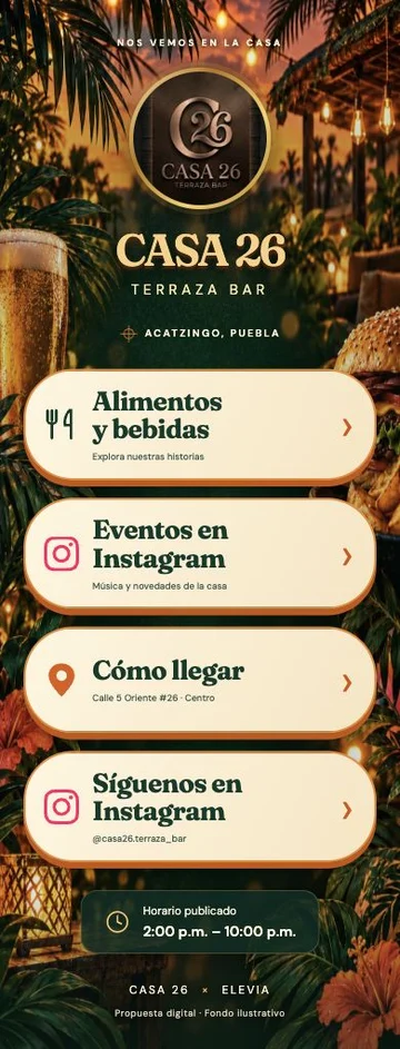 Tarjeta digital Casa 26